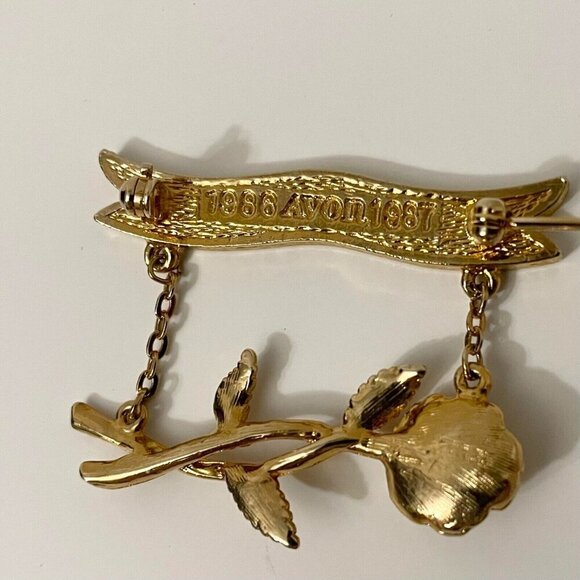 Vintage 1986 1987 Avon Presidents Club Bar Brooch Pin - Picture 9 of 13